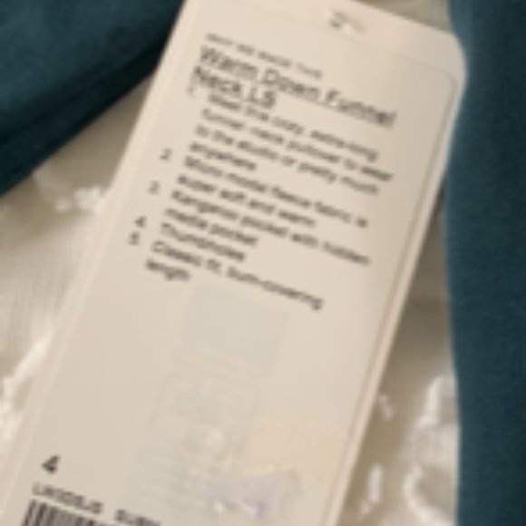 Lululemon Warm Down Funnel Neck LS Sweatshirt - Picture 7 of 7